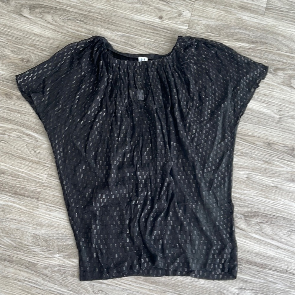 Halston heritage black cover up tunic